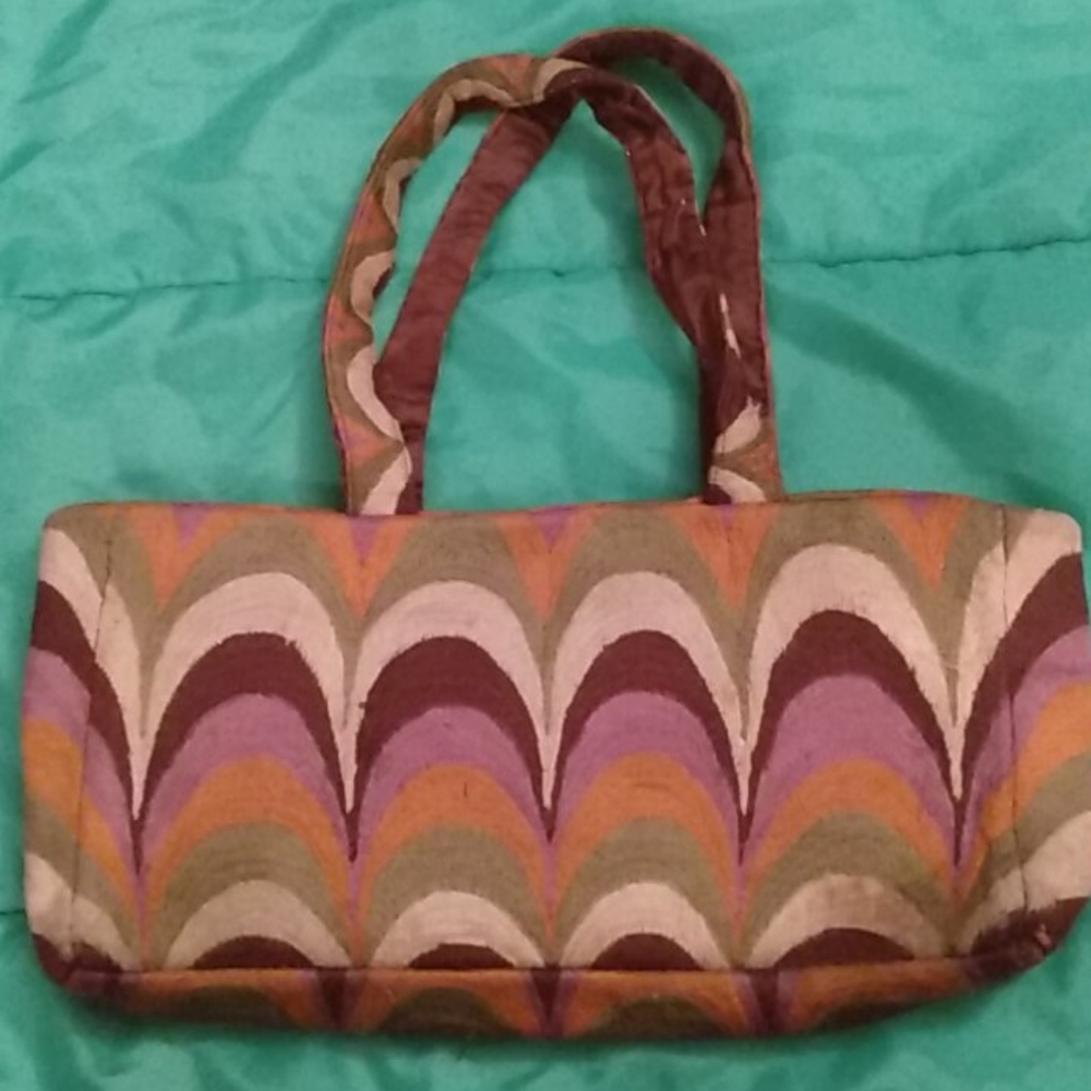 boho trippy design n color small purse fall color